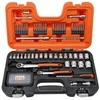 Bahco Galvučių rinkinys 1/4"+3/8" 4-21mm galvutėms, siauroms terkšlėms + ilgiems ir trumpiems antgaliams. 91vnt