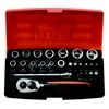 Bahco Galvučių 4-13mm ir antgalių PH,HEX,TORX rinkinys 1/4" 25vnt