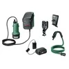 Bosch akumuliatorinis lietaus vandens siurblys GardenPump 18V-2000, 1x2,5Ah