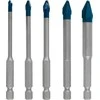 Bosch „EXPERT HEX-9 HardCeramic“ grąžtų keramikai rinkinys, 4/5/6/8/10 mm 5 vnt. (2608900597)