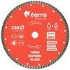 Ferra turbo deimantinis diskas sausam ir šlapiam pjovimui, Ø230mm