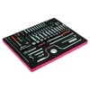 Galvučių ir terkšlių 1/4", 3/8" rinkinys, coliniai dydžiai, 82vnt, parolone Bahco Fit@Go 3/3