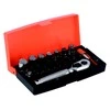 Galvučių, terkšlės ir priedų rinkinukas 6-13mm, antgaliai PH,HEX,TORX 1/4" 39vnt Bahco