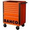 Įrankių vežimėlis Bahco E72, 7 stalčiai, 693x510x955mm oranžinis