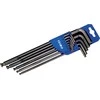 Unite Irimo L-formos Hex raktų suapvalinta galvute su Coliniais dydžiais rinkinys 13 vnt 0,050"-3/8" blisteryje