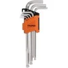L-formos šešiakampiai raktai, ilgi, suapvalintais galais, 7vnt: 2,5-3-4-5-6-8-10mm Truper®