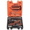 Mišrus įrankių, galvučių ir terkšlių rinkinys 1/4"-1/2", 81vnt Bahco