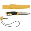Morakniv Stovyklavimo peilis Companion spark (S), 104mm, yellow, su ugnies skeltuvu