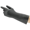 Neopreninės cheminės apsauginės pirštinės Ansell AlphaTec Neoprene 29-500, ilgis 300mm, juodos, dydis 9