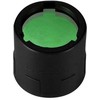 Nitecore NFG20 žalias filtras – tinka 19,7 mm žibintuvėlio galvutėms, minkštas TPU plastikas, mineraliniu stiklu dengtas lęšis