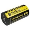 Nitecore NL1816R įkraunamas 18350 ličio jonų (Li-ion) akumuliatorius – 1600 mAh, įkrovimas per USB-C, 3 A iškrovimas, nikeliu dengtas nerūdijantis plienas