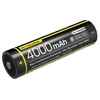 Nitecore NL1840AW įkraunamas 18650 Li-ion akumuliatorius – 4000mAh, 3,6V, 10A, IPX6, su apsauga, atsparus šalčiui iki -40°C