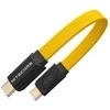 Nitecore NLink10 USB-C laidas: geltonas, trumpas
