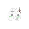 Piher Multi-Prop trikojis teleskopinei atramai, max 300kg