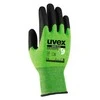 Pirštinės Uvex D500 Foam, D lygio atsparumas pjūviams, Dyneema Diamond, plienas, poliamidas. HPE delno padengimas. Dydis 9