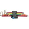 Šešiakampių L-Formos raktų rinkinys Wera STAINLESS TX SXL Multicolour, su prilaikymo funkcija, TX8-40, 9 vnt