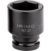Šešiakampių smūginių galvučių rinkinys 9 vnt 1/2" 10-24mm ant bėgelio Irimo