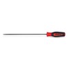 Snap On T25 TORX® Instinct® Long Soft Grip Raudona Screwdriver