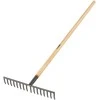 Truper sodo grėblys su medine rankena, ilgis 152cm, plotis 42 cm, 16 dantų