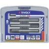 Grąžtas Tivoly Karbidinių frezų rinkinys, Ø8mm, HALF BOX, 5vnt