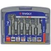 Grąžtas Tivoly Metalo grąžtų rinkinys 3-10mm, 7vnt, HSS, 1/4" kotelis, "Half-box"
