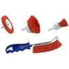 Tivoly Nylon Drill Set 3 pc, 80 Grit, 1/4" HEX + Ergo Handle