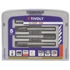 Grąžtas Tivoly Karbidinių frezų rinkinys, Ø8mm, HALF BOX, 5vnt