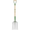 Truper John Deere sodo šakes su 5 virbais ir mediniu kotu 125cm