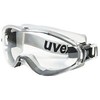 Uvex Apsauginiai akiniai Ultrasonic, skaidri panoraminė linzė, supravision excellence padengimas, guminė juostelė, juodi/pilki