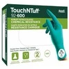 Vienkartinės nitrilinės pirštinės Ansell TouchNTuff 92-600, 0,12mm storio, XL (9,5-10), lygus delnas, žalios, 20 vnt dėžutė