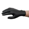 Vienkartinės nitrilinės pirštinės Ansell Microflex 93-852, 100vnt, pirštai 0,15 mm, delnas 0,11 mm storio, XL dydis (9,5-10), pilnai tekstūruotos, juodos