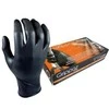 Multi Vienkartinės nitrilinės pirštinės M-Safe Grippaz 246BK, 50 vnt dėžėje, 0,15mm storis, juodos, 8/M