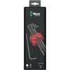 Šešiakampių raktų komplektas WERA Hex-Plus, 1,5-10 mm, HEX tipo, suapvalintu galu, BlackLaser, 9 vnt.