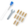 0.4mm/0.6mm/0.8mm/1mm antgalių rinkinys Elegoo Neptune 4 Plus/4 Max 3D spausdintuvams - žalvarinis