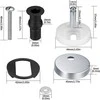 Oem 14mm klozeto sėdynės montavimo rinkinys - su 45mm flanšu - tvirtinimo varžtai - 2 vnt