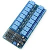 Oem 16 kanalų relės modulis su optoizoliacija - 10A/250VAC kontaktai - 12V ritė