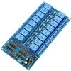 Oem 16 kanalų relės modulis su optoizoliacija - 10A/250VAC kontaktai - 12V ritė
