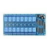 Oem 16 kanalų relės modulis su optoizoliacija - 10A/250VAC kontaktai - 12V ritė