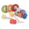 Oem 240# nailono pluošto poliravimo diskas - geltonas - 3 mm abrazyvinė galvutė