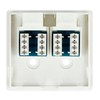 LP Oem 2x RJ45 interneto lizdas - baltas