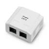 LANBERG OU6-0002-W UTP Data Box 2 prievadų RJ45 neekranuotas kat. 6