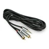 2xRCA - 3.5mm lizdo kabelis 2.5m Blow - Juodas