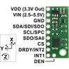 3 ašių L3GD20H skaitmeninis I2C SPI giroskopas, Pololu 2129