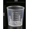 Oem 30 ml matavimo puodelis - Plastikinis indelis su svarstyklėmis - medicininis stiklas