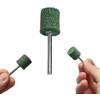Oem 320# nailono pluošto poliravimo diskas - žalias - 3 mm abrazyvinė galvutė