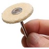 Oem 320# nailono pluošto poliravimo diskas - žalias - 3 mm abrazyvinė galvutė