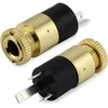 Oem 3.5 mm ausinių lizdas, prisukamas, paauksuotas PJ-392