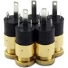 Oem 3.5 mm ausinių lizdas, prisukamas, paauksuotas PJ-392