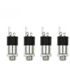 Oem 3.5 mm ausinių lizdas, prisukamas, sidabrinis PJ-392