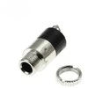 Oem 3.5 mm ausinių lizdas, prisukamas, sidabrinis PJ-392